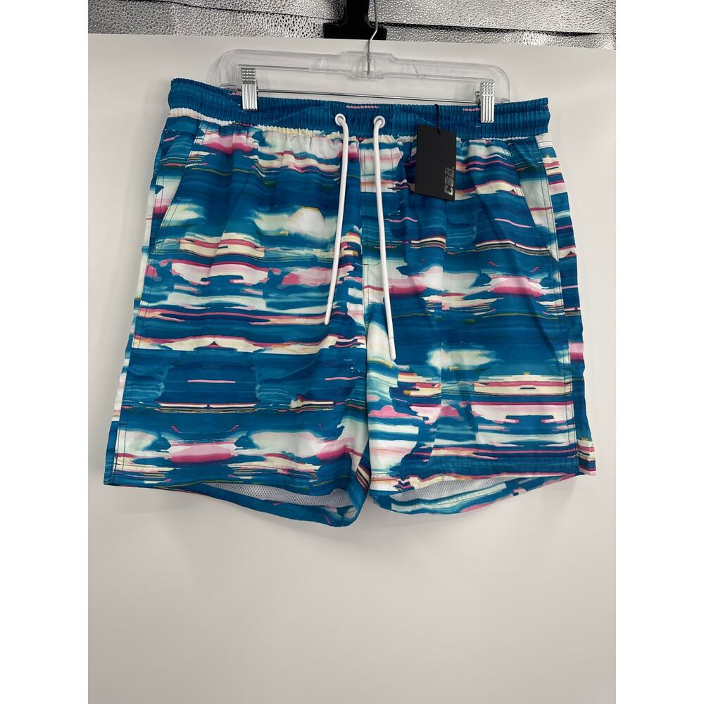 NWT CSG Swimming trunks rn 69778 blue & pink size XL